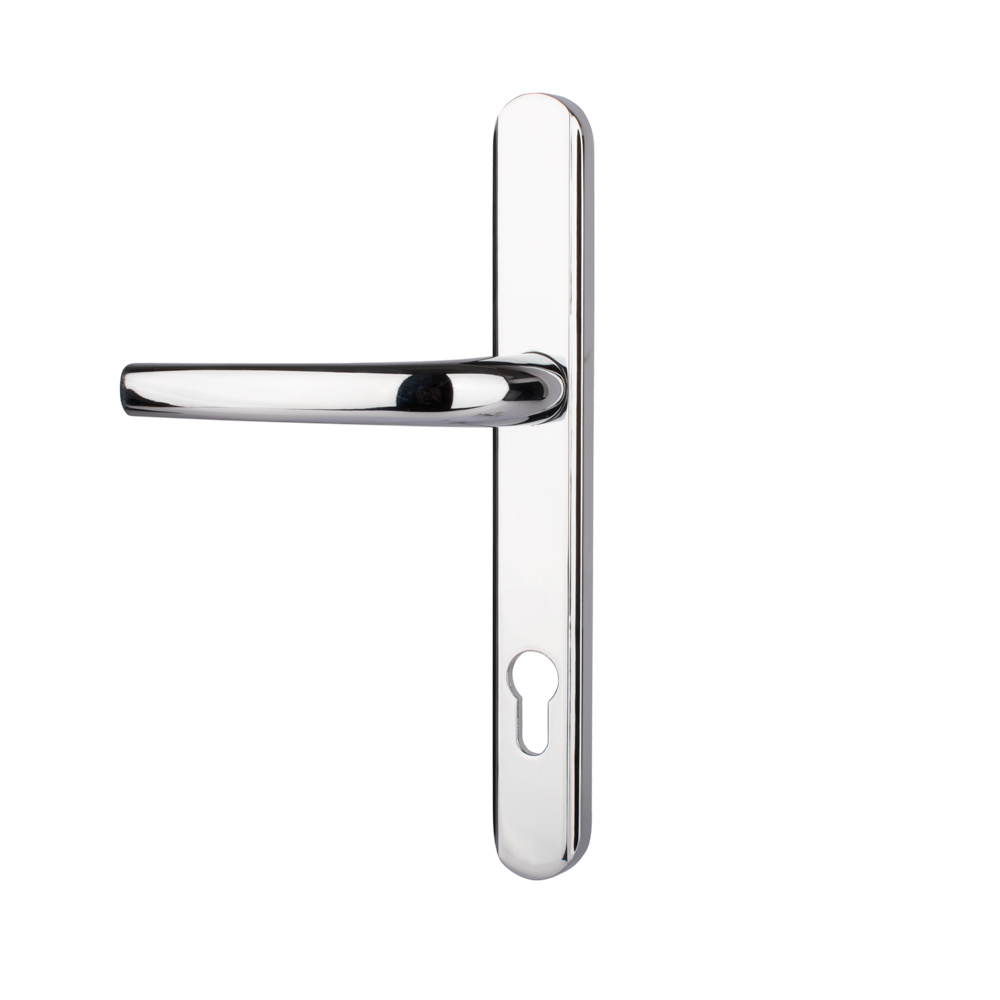 Alpine Door Handle (Long Back Plate) - Polished Chrome (Sold in Pairs)